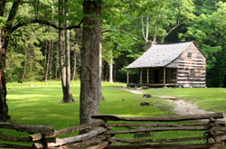 Log Cabin in the Smoky Mountains, Tennessee