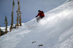 Skier at Snowbird, UT